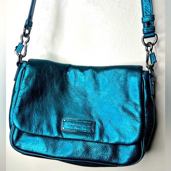Marc By Marc Jacobs Handbags - Marc by Marc Jacobs Metallic Blue Crossbody